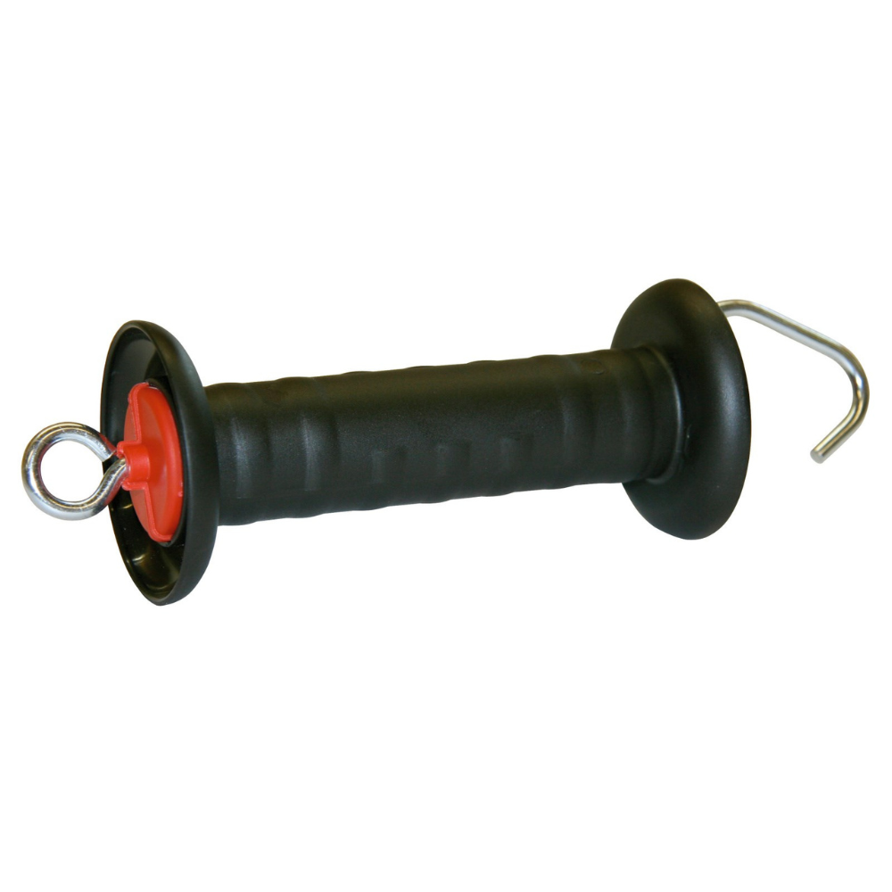 Vārtu rokturis ar āķi, melns